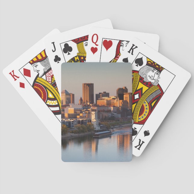 USA, Minnesota, Minneapolis, St. Paul 3 Poker Cards (Back)