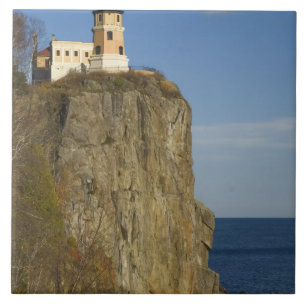 USA, Minnesota.  Split Rock Lighthouse on Lake Ceramic Tile