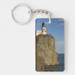 USA, Minnesota. Split Rock Lighthouse on Lake Keychain
