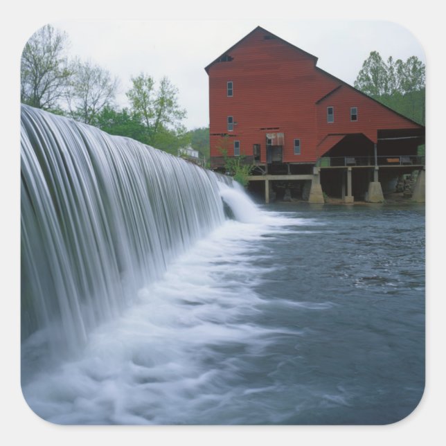 USA, Missouri, Ozark County, Rockbridge Mill Square Sticker (Front)