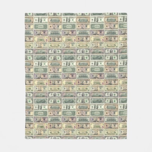 usa money pattern dollar currency bill united stat fleece blanket