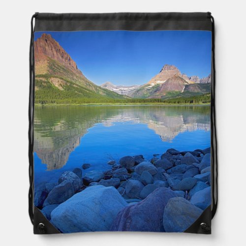 USA Montana Glacier National Park 4 Drawstring Bag