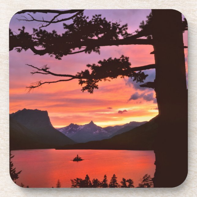 USA, Montana, Glacier National Park. Landscape Drink Coaster (Front)
