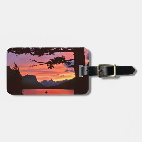 USA Montana Glacier National Park Landscape Luggage Tag