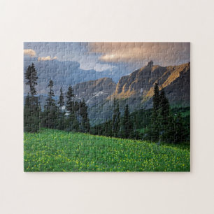 USA, Montana, Glacier National Park, Logan Pass Jigsaw Puzzle