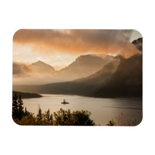 USA, Montana, Glacier National Park. Sunrise Magnet