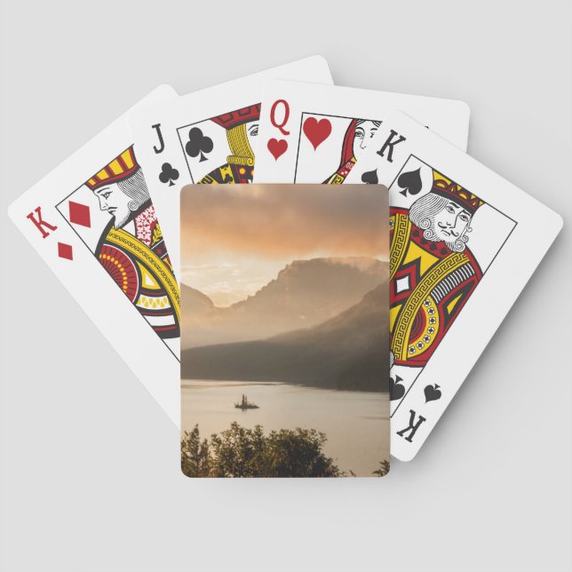USA, Montana, Glacier National Park. Sunrise Poker Cards (Back)