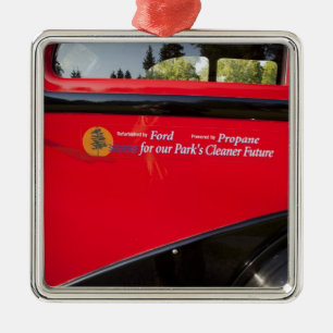 USA, Montana, Glacier National Park, Vintage Metal Ornament