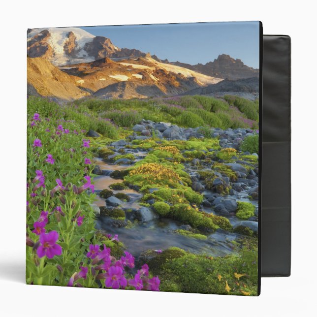 USA, Mt. Rainier National Park, Washington. 3 Ring Binder (Front/Inside)