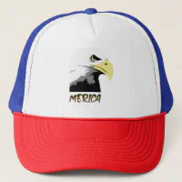 USA Mullet Eagle Patriotic 80's Eagle of - Merica Trucker Hat