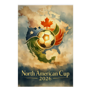 USA MX CA Fine Art Wall Art World Cup