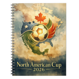 USA MX CA Fine Art Wall Art World Cup Notebook