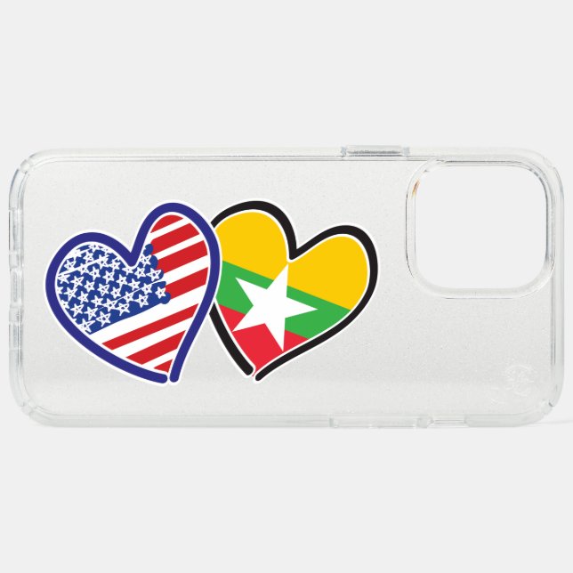 USA Myanmar Speck iPhone 12 Pro Max Case (Front Horizontal)