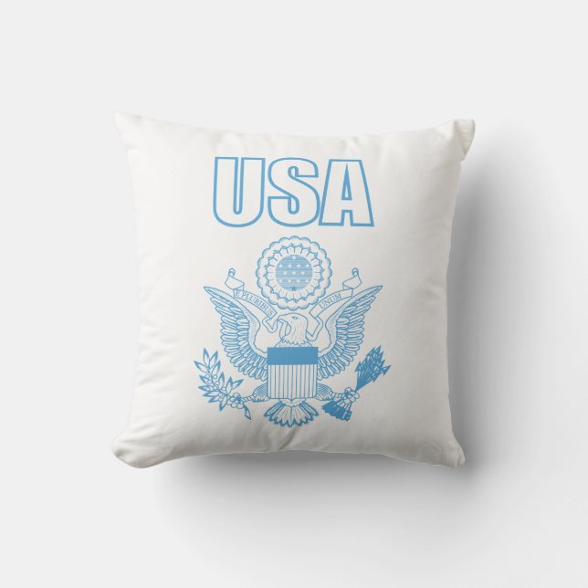 USA national emblem Throw Pillow (Front)