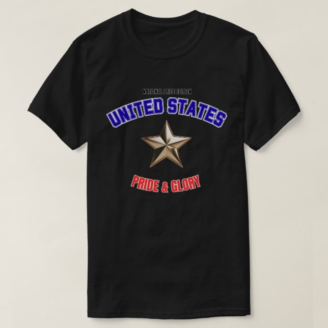 USA National Pride Edition Basic Dark T-Shirt (Design Front)