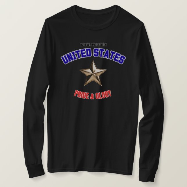 USA National Pride Edition Women's Long Sleeve T-Shirt (Design Front)