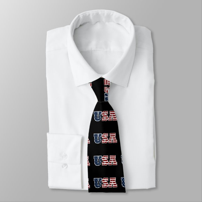 USA Necktie (Tied)