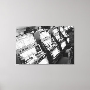 USA, Nevada, Las Vegas: Casino Slot Machines / Canvas Print