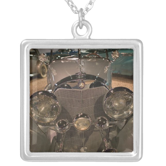 USA, Nevada_Reno: National Automobile Museum 2 Silver Plated Necklace (Front)