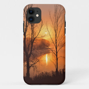 USA, New England, Maine. Autumn Sunrise iPhone 11 Case