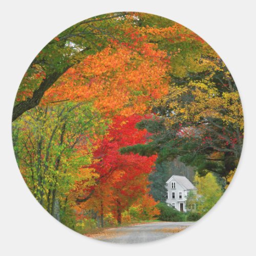 USA New England New Hampshire Andover Classic Round Sticker