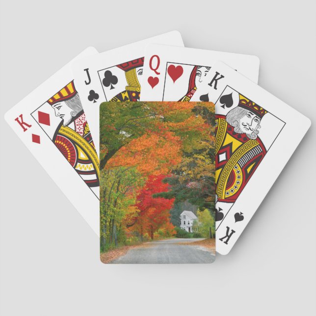 USA, New England, New Hampshire, Andover Poker Cards (Back)