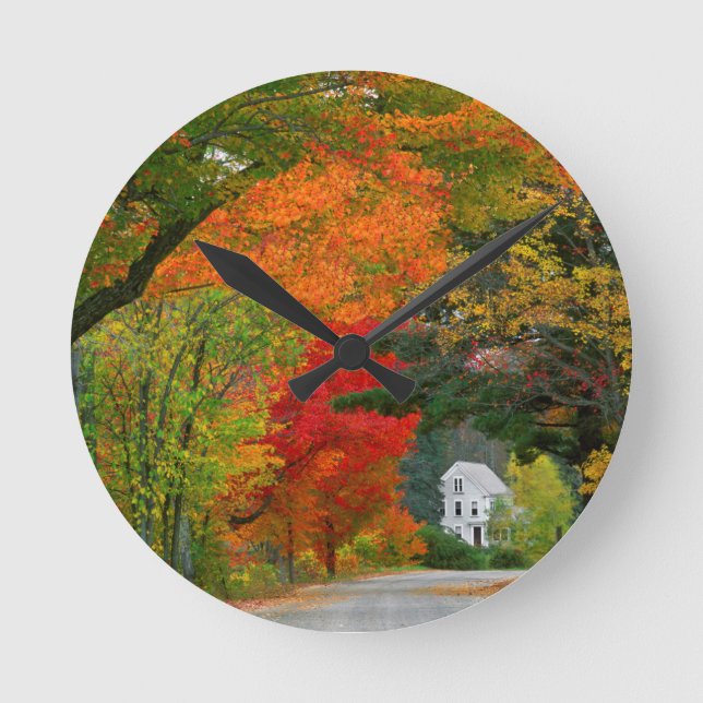 USA, New England, New Hampshire, Andover Round Clock (Front)