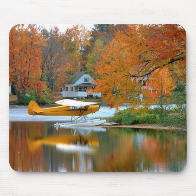 USA, New England, New Hampshire. Float Plane Mouse Pad (Front)