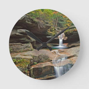 USA, New England, New Hampshire, White Mountains Round Clock