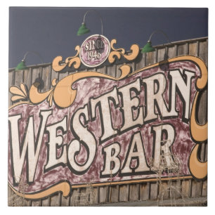 USA, New Mexico, Cloudcroft: Mountain Town (el. Ceramic Tile