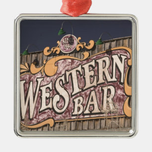 USA, New Mexico, Cloudcroft: Mountain Town (el. Metal Ornament