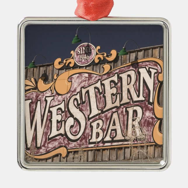 USA, New Mexico, Cloudcroft: Mountain Town (el. Metal Ornament (Front)