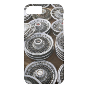 USA, New Mexico, Prewitt: Auto Hubcaps / Rt. 66 iPhone 8/7 Case
