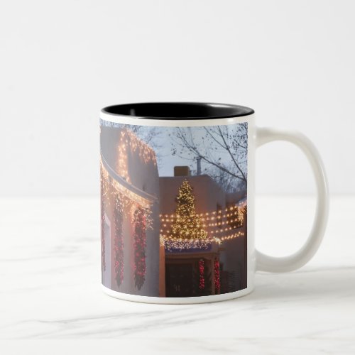 USA New Mexico Santa Fe Canyon Road Gallery Two_Tone Coffee Mug