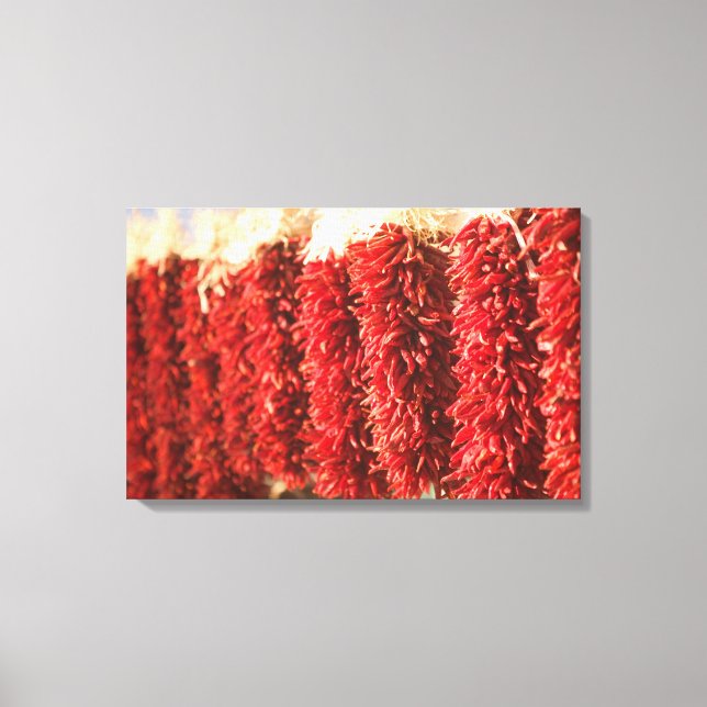 USA, New Mexico, Santa Fe: Downtown Santa Fe, 3 Canvas Print (Front)