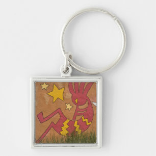 USA, New Mexico, Santa Fe. Wall mural of a Keychain