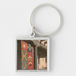 USA, New Mexico, Taos: Navaho Rug Gallery Kit Keychain