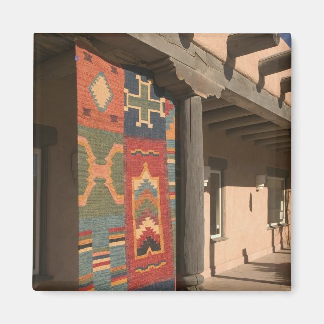 USA, New Mexico, Taos: Navaho Rug Gallery Kit Magnet (Front)