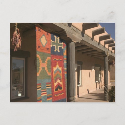 USA New Mexico Taos Navaho Rug Gallery Kit Postcard