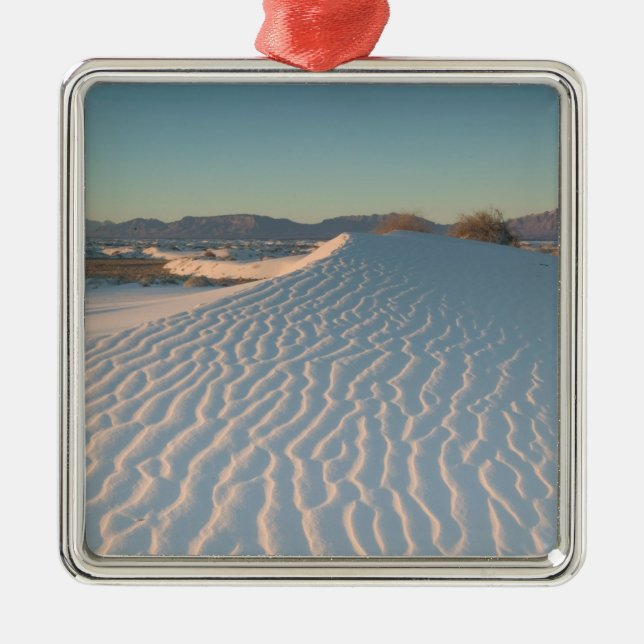 USA, New Mexico, White Sands National Metal Ornament (Front)