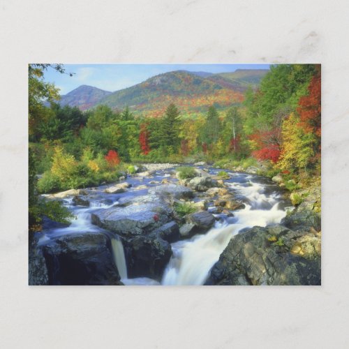 USA New York A waterfall in the Adirondack Postcard