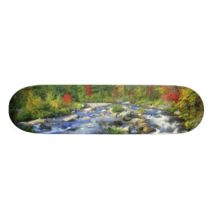 USA, New York. A waterfall in the Adirondack Skateboard Deck