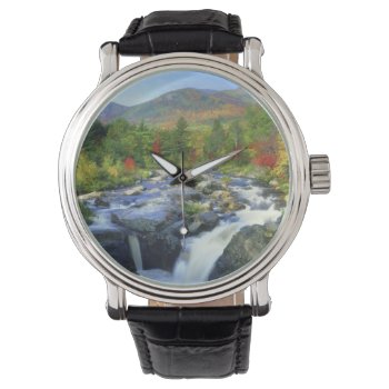 Usa  New York. A Waterfall In The Adirondack Watch by OneWithNature at Zazzle
