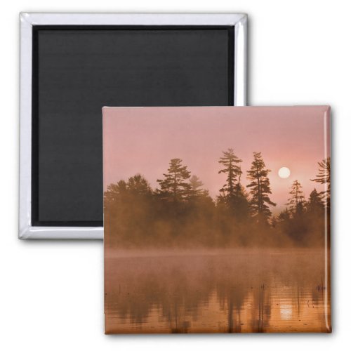 USA New York Adirondack Park Sunrise on a Magnet