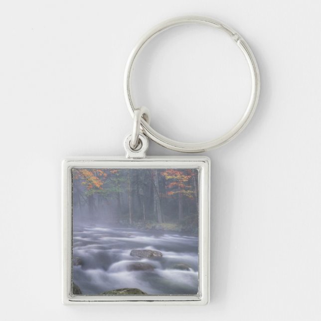 USA, New York, Adirondacks, Big Moose River Keychain (Front)