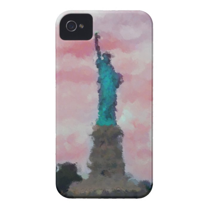 USA New York Art Brush Hand Painted iPhone 4 Case