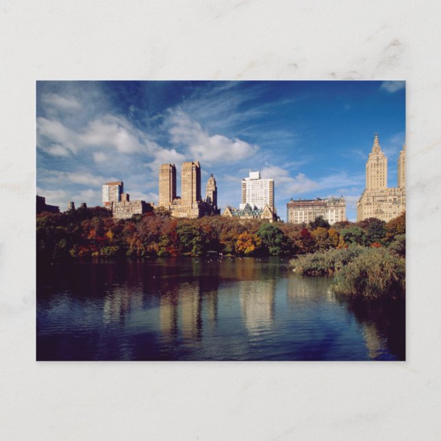 USA, New York City, Central Park, Lake Postcard (Front)