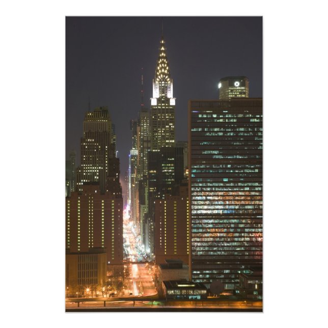 USA, New York City, View of Midtown with Photo Print (Front)