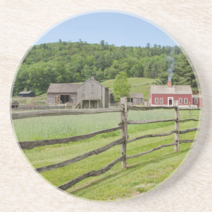 USA, New York, Cooperstown, Farmers' Museum Drink Coaster