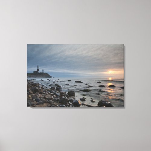 USA New York East Hampton Montauk Point Canvas Print